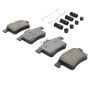 MPA 1003-1449M Quality-Built Black Series Semi-Metallic Brake Pads w/ Hardware