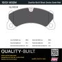 MPA 1003-1452M Quality-Built Black Series Semi-Metallic Brake Pads w/ Hardware