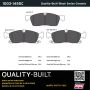 MPA 1003-1455C Quality-Built Black Series Ceramic Brake Pads w/ Hardware