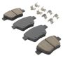 MPA 1003-1456M Quality-Built Black Series Semi-Metallic Brake Pads w/ Hardware