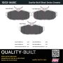 MPA 1003-1465C Quality-Built Black Series Ceramic Brake Pads w/ Hardware