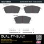 MPA 1003-1467C Quality-Built Black Series Ceramic Brake Pads w/ Hardware