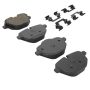 MPA 1003-1473C Quality-Built Black Series Ceramic Brake Pads w/ Hardware