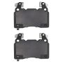 MPA 1003-1474AM Quality-Built Black Series Semi-Metallic Brake Pads w/ Hardware