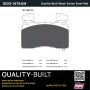 MPA 1003-1474AM Quality-Built Black Series Semi-Metallic Brake Pads w/ Hardware