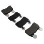 MPA 1003-1474M Quality-Built Black Series Semi-Metallic Brake Pads w/ Hardware
