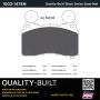 MPA 1003-1474M Quality-Built Black Series Semi-Metallic Brake Pads w/ Hardware