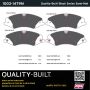 MPA 1003-1479M Quality-Built Black Series Semi-Metallic Brake Pads w/ Hardware