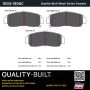 MPA 1003-1506C Quality-Built Black Series Ceramic Brake Pads w/ Hardware
