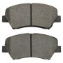 MPA 1003-1543AM Quality-Built Black Series Semi-Metallic Brake Pads w/ Hardware