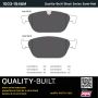 MPA 1003-1546M Quality-Built Black Series Semi-Metallic Brake Pads