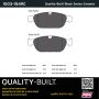 MPA 1003-1549C Quality-Built Black Series Ceramic Brake Pads w/ Hardware