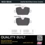 MPA 1003-1554C Quality-Built Black Series Ceramic Brake Pads w/ Hardware