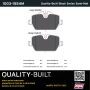 MPA 1003-1554M Quality-Built Black Series Semi-Metallic Brake Pads w/ Hardware