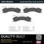 MPA 1003-1565AM Quality-Built Black Series Semi-Metallic Brake Pads w/ Hardware