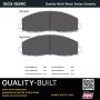 MPA 1003-1589C Quality-Built Black Series Ceramic Brake Pads w/ Hardware