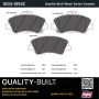 MPA 1003-1593C Quality-Built Black Series Ceramic Brake Pads w/ Hardware