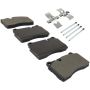 MPA 1003-1600M Quality-Built Black Series Semi-Metallic Brake Pads w/ Hardware
