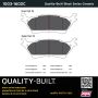 MPA 1003-1602C Quality-Built Black Series Ceramic Brake Pads w/ Hardware
