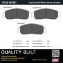 MPA 1003-1608C Quality-Built Black Series Ceramic Brake Pads w/ Hardware