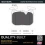 MPA 1003-1609C Quality-Built Black Series Ceramic Brake Pads w/ Hardware