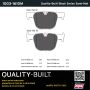 MPA 1003-1610M Quality-Built Black Series Semi-Metallic Brake Pads