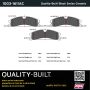 MPA 1003-1611AC Quality-Built Black Series Ceramic Brake Pads w/ Hardware
