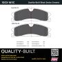 MPA 1003-1611C Quality-Built Black Series Ceramic Brake Pads w/ Hardware