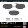 MPA 1003-1612C Quality-Built Black Series Ceramic Brake Pads w/ Hardware