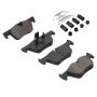 MPA 1003-1613M Quality-Built Black Series Semi-Metallic Brake Pads w/ Hardware