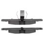 MPA 1003-1613M Quality-Built Black Series Semi-Metallic Brake Pads w/ Hardware