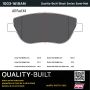 MPA 1003-1618AM Quality-Built Black Series Semi-Metallic Brake Pads w/ Hardware
