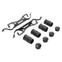 MPA 1003-1629M Quality-Built Black Series Semi-Metallic Brake Pads w/ Hardware