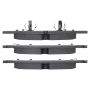 MPA 1003-1629M Quality-Built Black Series Semi-Metallic Brake Pads w/ Hardware