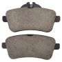 MPA 1003-1630AM Quality-Built Black Series Semi-Metallic Brake Pads w/ Hardware