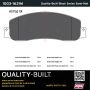 MPA 1003-1631M Quality-Built Black Series Semi-Metallic Brake Pads w/ Hardware