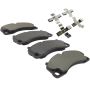 MPA 1003-1637M Quality-Built Black Series Semi-Metallic Brake Pads w/ Hardware