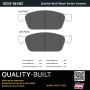 MPA 1003-1645C Quality-Built Black Series Ceramic Brake Pads w/ Hardware