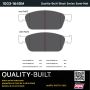 MPA 1003-1645M Quality-Built Black Series Semi-Metallic Brake Pads w/ Hardware