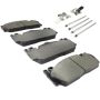 MPA 1003-1648AM Quality-Built Black Series Semi-Metallic Brake Pads w/ Hardware