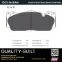 MPA 1003-1648AM Quality-Built Black Series Semi-Metallic Brake Pads w/ Hardware
