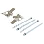 MPA 1003-1648M Quality-Built Black Series Semi-Metallic Brake Pads w/ Hardware