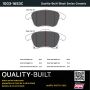 MPA 1003-1653C Quality-Built Black Series Ceramic Brake Pads w/ Hardware