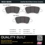 MPA 1003-1659C Quality-Built Black Series Ceramic Brake Pads w/ Hardware