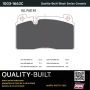 MPA 1003-1663C Quality-Built Black Series Ceramic Brake Pads w/ Hardware