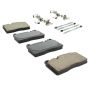 MPA 1003-1663M Quality-Built Black Series Semi-Metallic Brake Pads w/ Hardware
