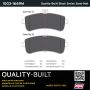 MPA 1003-1669M Quality-Built Black Series Semi-Metallic Brake Pads