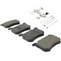 MPA 1003-1670M Quality-Built Black Series Semi-Metallic Brake Pads w/ Hardware