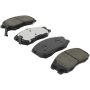 MPA 1003-1678M Quality-Built Black Series Semi-Metallic Brake Pads w/ Hardware