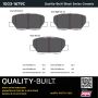MPA 1003-1679C Quality-Built Black Series Ceramic Brake Pads w/ Hardware